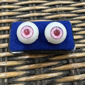 Possessed Doll Eyes in Pink 24 mm Acrylic Pink Doll Eyes, Halloween Doll Eyes Scary Doll Eyes