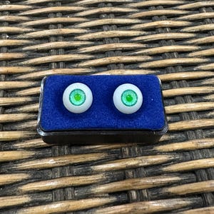 Possessed Doll Eyes in Green Green 18 mm Acrylic Doll Eyes, Halloween Doll Eyes Scary Doll Eyes