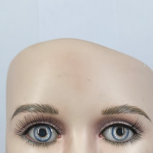 Eyeco Platinum Glass Ultra Softglass Doll Eyes in Blue Eclipse round flatback doll eyes