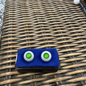 Possessed Doll Eyes in Green Green 18 mm Acrylic Doll Eyes, Halloween Doll Eyes Scary Doll Eyes