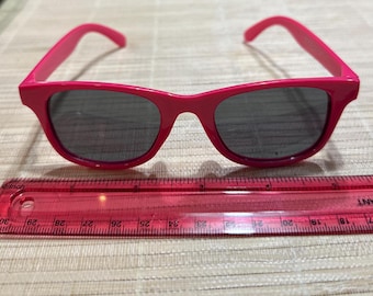 Doll sunlasses pink plastic framed glasses for dolls 5.5 inches