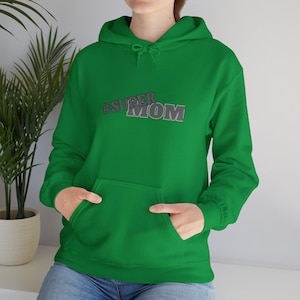Supermom Unisex Hoodie Sweatshirt, Mom Gift, Mother&#39;s Day Pullover, Parenting Apparel, Family Clothing, Mom Life Jumper