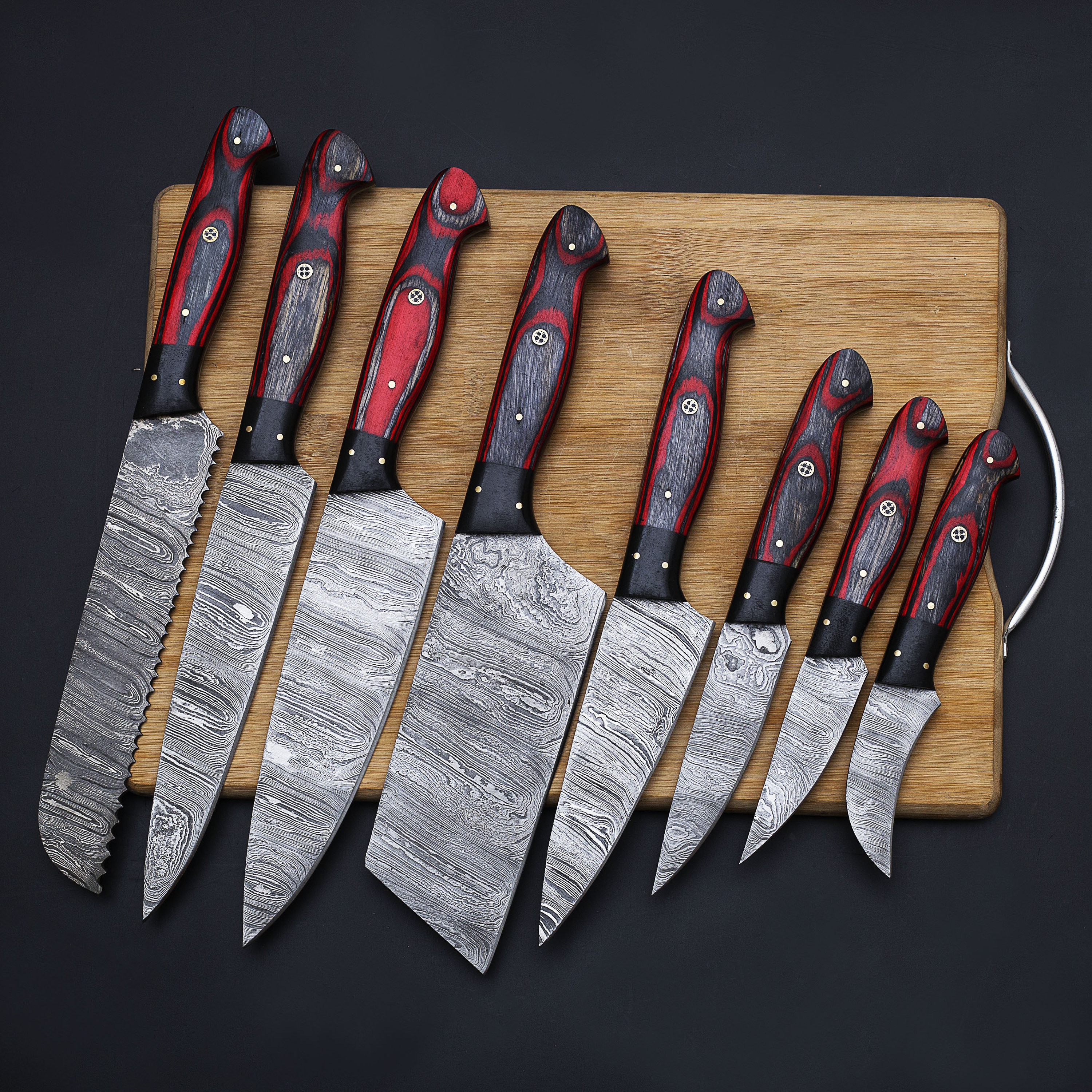 Sabatier Knife Set France Forged Steel Assorted 9 Knives Read Description