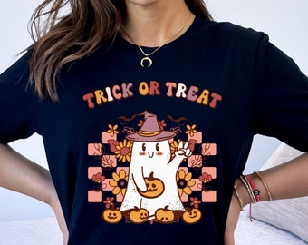 Trick or Treat Shirt, Halloween Party Shirt, Funny Halloween Shirt, Cute Halloween shirt, Halloween Family Tee, Spooky Season, Spooky Vibes