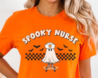 Spooky Nurse Shirt, Halloween Nurse T-shirt, Spooky T-Shirt, Funny Nurse Shirt, Cool Halloween shirt, Funny Halloween shirt, Halloween Tee