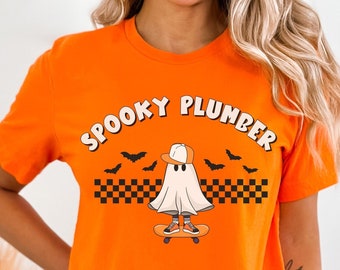 Spooky Plumber Shirt, Halloween Plumber T-shirt, Spooky T-Shirt, Funny Plumber Shirt, Funny Halloween shirt, Halloween Cute Tee