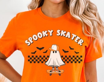 Spooky Skater Shirt, Halloween Skater T-shirt, Spooky T-Shirt, Funny Skater Shirt, Funny Halloween shirt, Halloween Tee