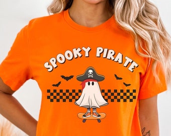 Spooky Pirate Shirt, Halloween Pirate T-shirt, Spooky T-Shirt, Funny Pirate Shirt, Funny Halloween shirt, Cute Halloween shirt