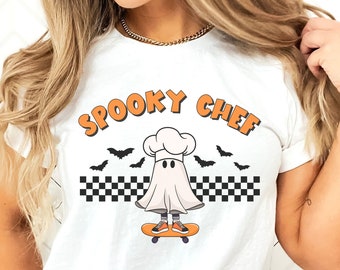 Spooky Chef Shirt, Halloween Chef T-shirt, Spooky T-Shirt, Funny Chef Shirt, Cool Halloween shirt, Funny Halloween shirt, Halloween Tee