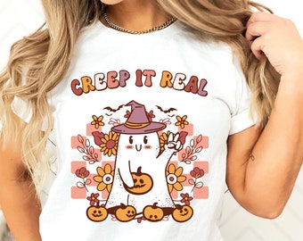 Creep It Real Shirt, Halloween Shirt, Keep It Real Halloween shirt, Creepy Halloween shirt, Spooky Halloween Shirt, , Cute Halloween shirt