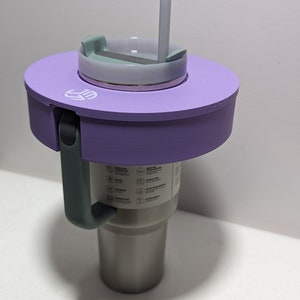 3D Printable STL File for Stanely Quencher 40oz Tumbler and lid, 3D Printed Snack caddy image 7