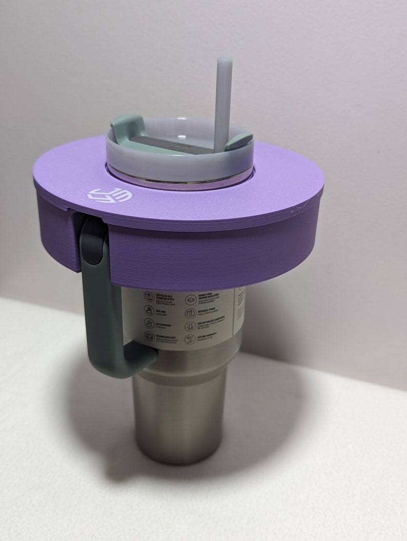 3D Printable STL File for Stanely Quencher 40oz Tumbler and lid, 3D Printed Snack caddy image 7