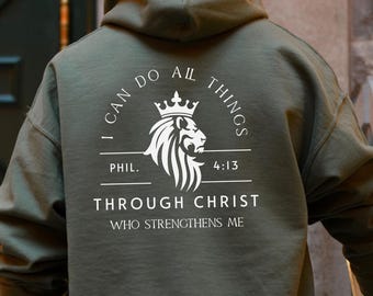 Men's Christian Hoodie Bible Verse Hoodie Christian Merch Mens Christian Streetwear Jesus Hoodie Christian Sweatshirt Jesus Apparel Sweater