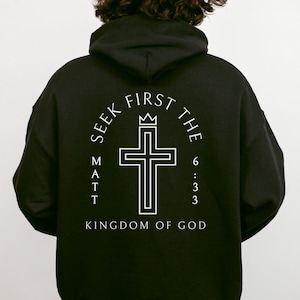 Men&#39;s Christian Hoodie Bible Verse Hoodie Christian Merch Mens Christian Streetwear Jesus Hoodie Christian Sweatshirt Jesus Apparel Sweater