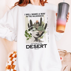 Comfort Colors Christian Sweatshirts, Faith Based Clothing, Front and back print Sweatshirt, Bible Verse, Gift For Christian Women, Faith