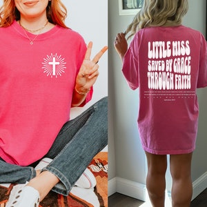 Saved By Grace Christian Shirts Comfort Colors Christian Apparel Shirts Bible Verse Christian T Shirts Jesus Apparel Faith Based Gifts Faith