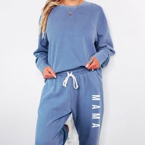 Mama Comfort Colors 1469 Sweatpants Relaxed fit joggers Gift For Her Mama Apparel Cotton Loungewear New Mom Gift Baby Shower Gift Mom Pants
