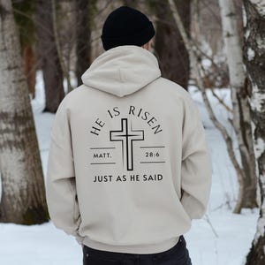 Men&#39;s Christian Hoodie Bible Verse Hoodie Christian Merch Mens Christian Streetwear Jesus Hoodie Christian Sweatshirt Jesus Apparel Sweater