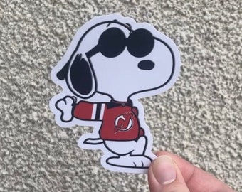 Snoopy Devils jersey sticker