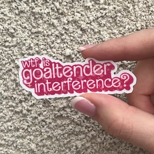 WTF ist Torhüter Interferenz funkelnder Aufkleber