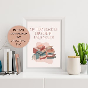 Bookish print for book club members, book club holiday gift, spicy book club holiday gift, book lovers instant download print for book worm
