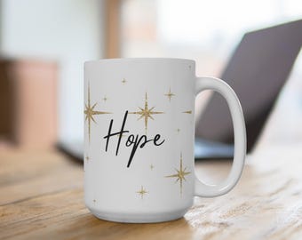 Hope Ceramic Mug 15oz - Etsy
