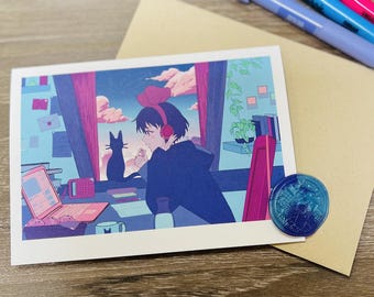 Ghibli Greeting Card Set / Howl or Kiki