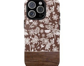 Surprise Song Piano Floral Phone Case, White Watercolor Design,Fan Gift, Protective Phone Tough Case, Music Lover Gift For Her