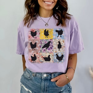 Retro Chicken Tshirt, Chicken Shirt, Funny Chickens Tshirt, Chicken Mom, Farmer Gifts, Chicken Lady Shirt, Farm Shirt, Graphic Chicken Tee