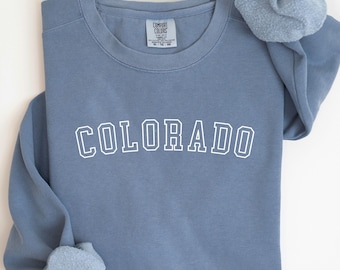 Colorado Crewneck, Colorado Gift, Womens Colorado State Sweater, State Sweatshirt, Colorado Crewneck Unisex shirt, Colorado Lover Gifts