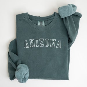 Comfort Colors Arizona Sweatshirt, Arizona Sweater, Arizona Crewneck Sweatshirt, Arizona Comfort Colors Unisex Shirt, State Sweatshirt