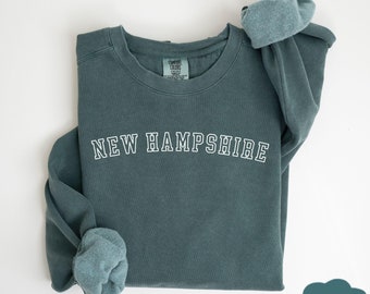 New Hampshire Sweatshirt, New Hampshire Gifts, State Sweatshirt, Comfort Colors Shirts For Women, Nh Sweatshirt, New Hampshire Sweater