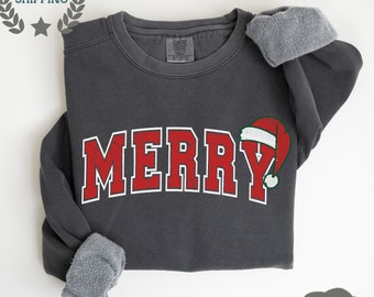 Merry Christmas Sweatshirt, Christmas Shirt for Women, Christmas Crewneck, Christmas Shirts,Holiday Sweater,Winter Sweatshirt,Christmas gift