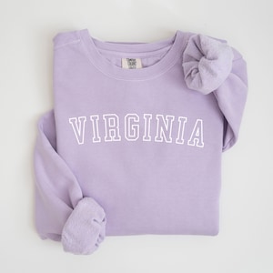 Virginia Sweatshirt, State Of Virginia Gift For Him Or Her, Womens Virginia Crewneck, Virginia Unisex Crewneck Sweatshirt, Virginia Sweater