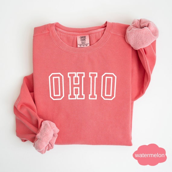 Ohio Sweatshirt, Ohio State Shirt, Ohio Crewneck, Comfort Colors Unisex Sweatshirt, Ohio State Sweater,Christmas Sweatshirt State  Mom Gift