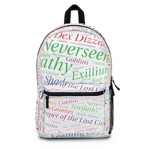 Sac à dos Happy Shadow Thoughts, sac à dos KOTLC cadeau lecteur de livre, cadeau gardien des cités perdues, sac gardien des cités perdues, cadeau pour les lecteurs de livres