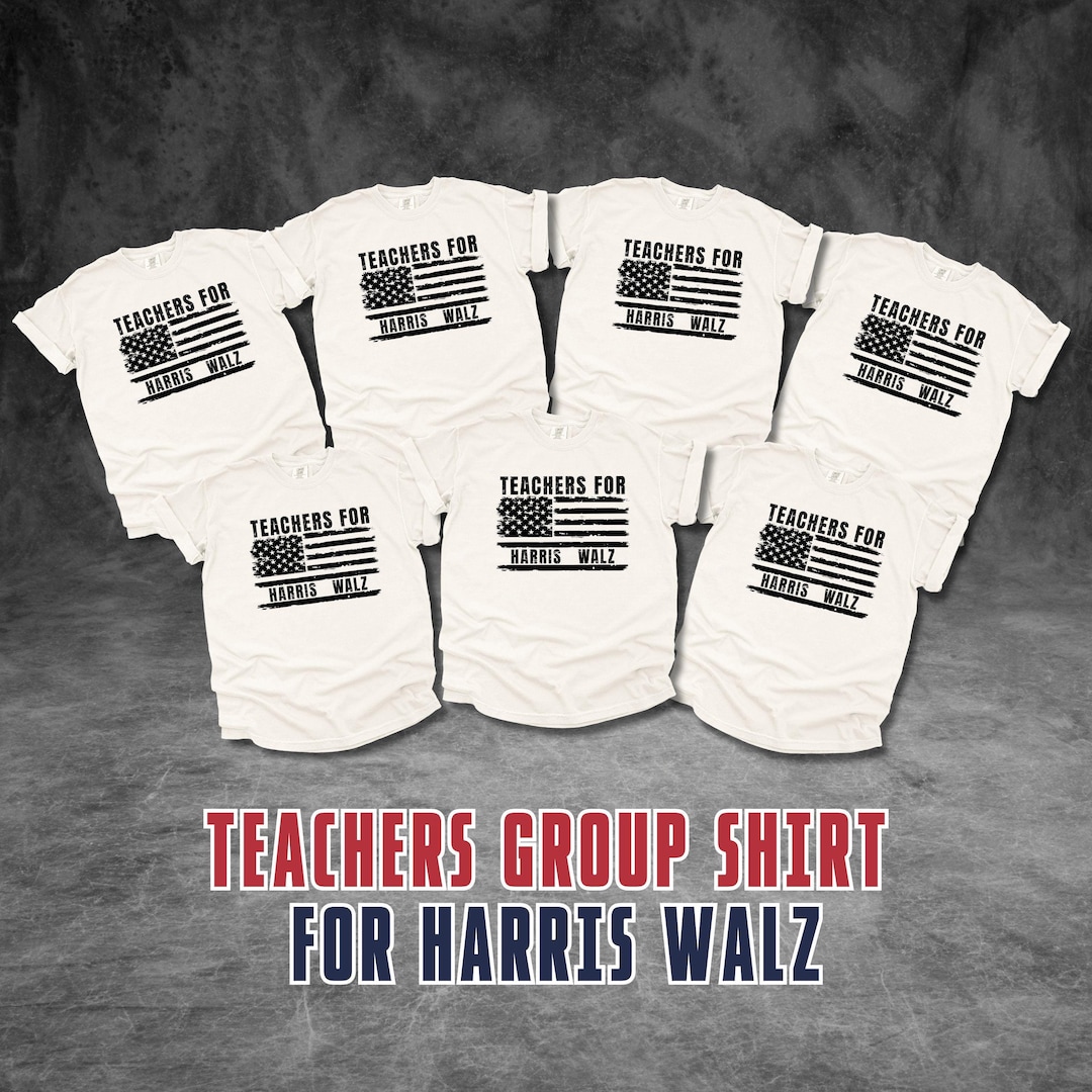 Matching Teacher Harris Walz Shirts, Election Shirts for Teachers