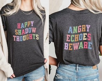 Happy Shadow Thoughts Shirt, Bitrhday Gift For Book Girls, Gift For Book Lovers