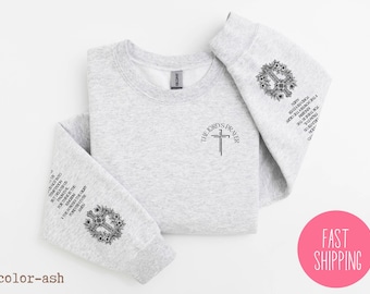 Christian Sweatshirt, Bible Verse Shirt, Religious Apparel, Faith Sweatshirt, Christian Crewneck, Jesus Sweatshirt, Gift for Christian Woman