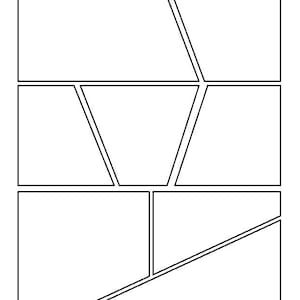 Printable Blank Comic Book Template Size 8 5x11 quot Comic Drawing Paper