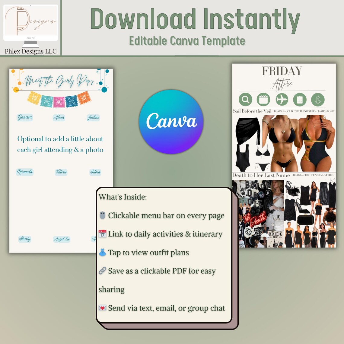 Editable Bachelorette Itinerary Template | Tequila Bachelorette ...