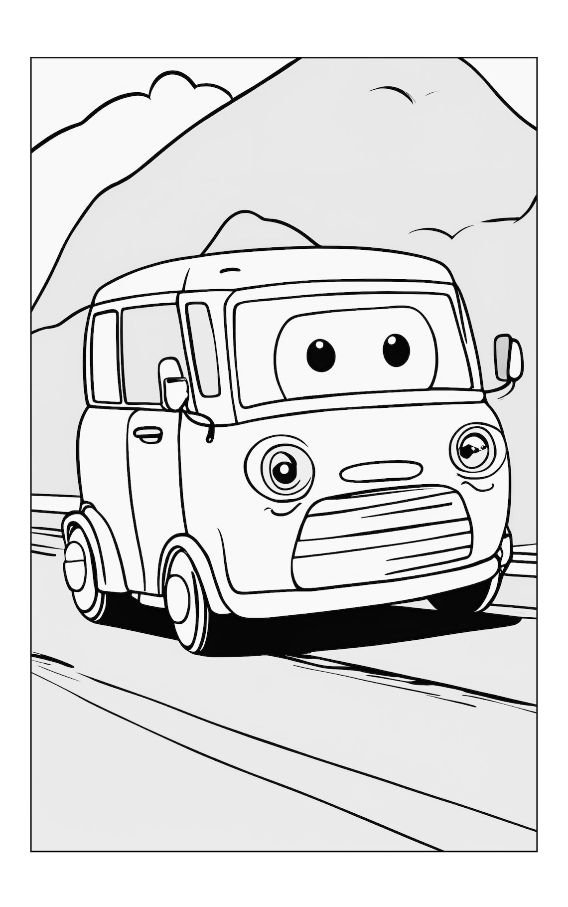 Vroom Vroom Car Coloring Pages. Adult and Child Coloring Pages