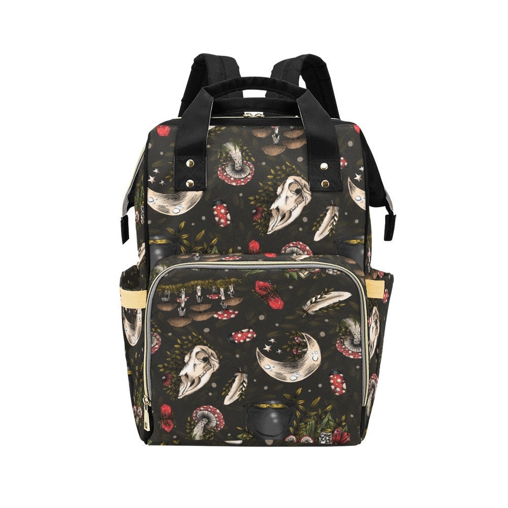Dark Cottagecore Backpack / Diaper Bag Witchy Enchanted 