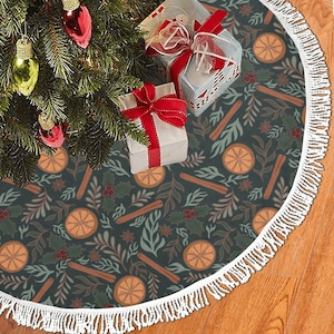 Yule Tree Skirt,Pagan Sabbat,Wheel of the Year,Yuletide,Blessings Blessed Yule,Christmas Accessories,Xmas,Simmer Pot,Oranges Cinnamon Sticks