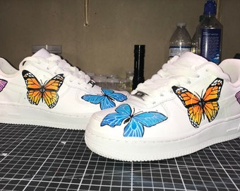 Butterfly Custom Hand Painted shoe