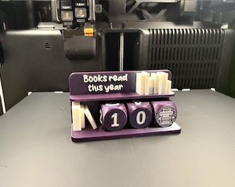 3D Printed Book Counter for Reading Tracker