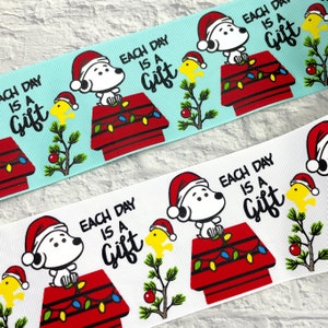 Christmas, snoop, ribbon, size 3 in,1.5in, 7/8, 5/8