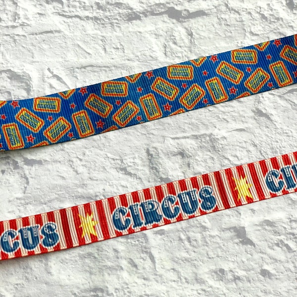 Circus, ticket, ribbon, size 7/8, 5/8