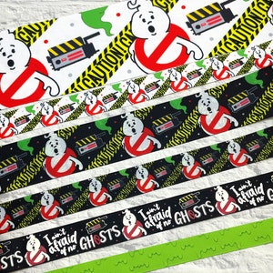 Ghost Ribbon, Halloween ribbon, size 3in, 1.5in, 7/8, 5/8