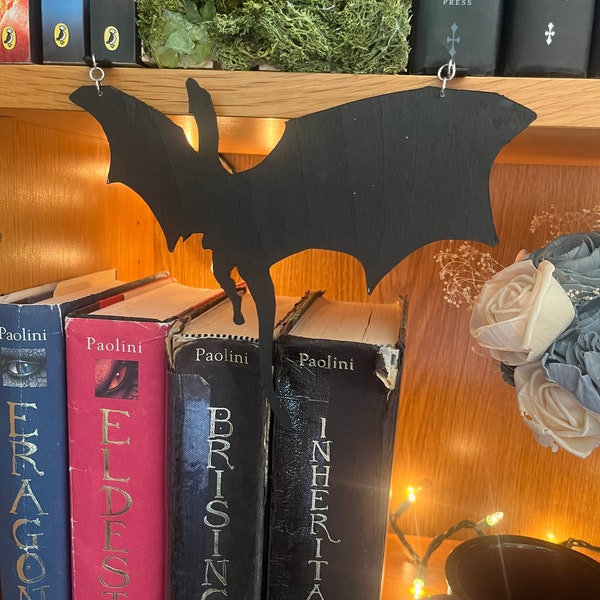 Dragon | Hanging Bookshelf Decor | Fantasy Wall Decor